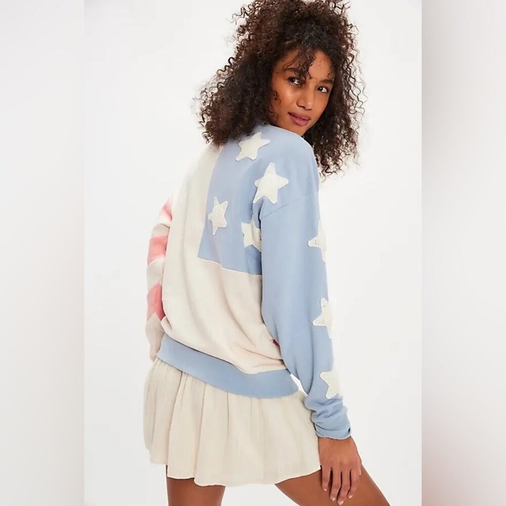 Free People x Tricia Fix Stars and Stripes Sweater - Picture 2 of 8